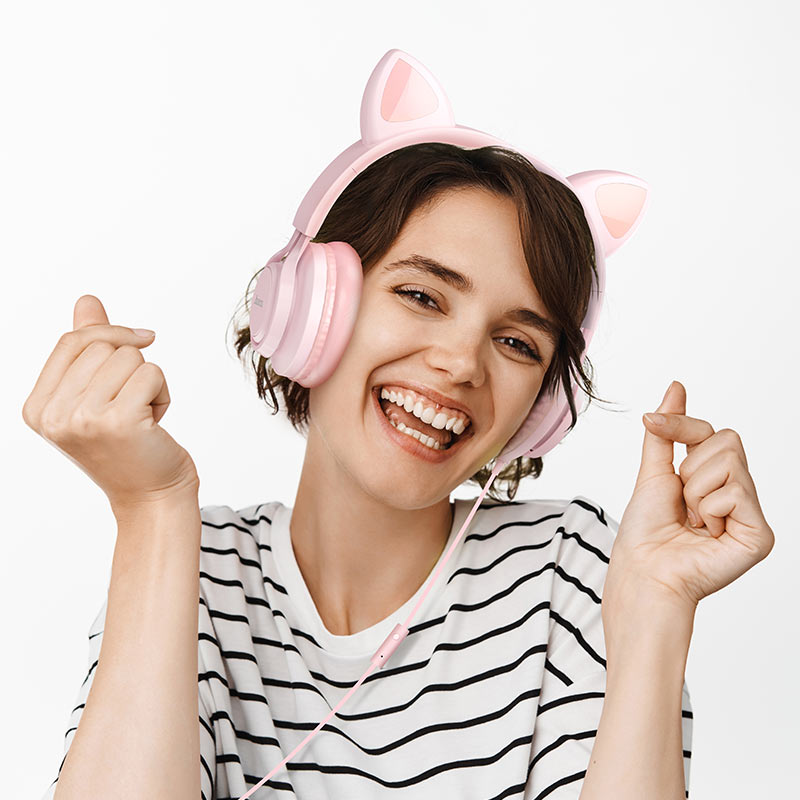 Hoco W36 Cat Ear Wireless Headphones - Saif Al Najmi Kw